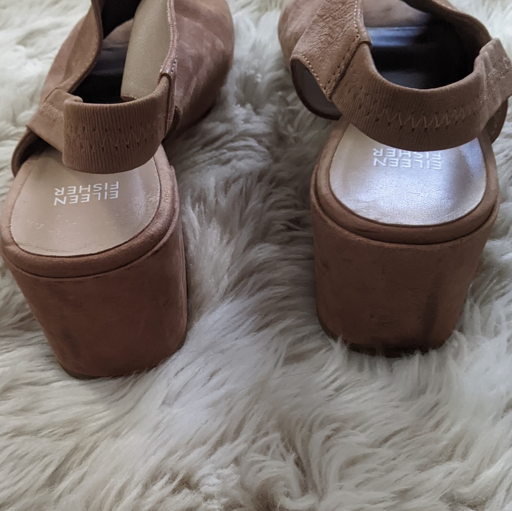 Eileen Fisher Leigh Nubuck Slingback - Picture 9 of 11